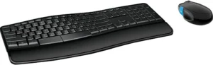Best Ergonomic Keyboards for Neck Pain (2026): Picks That Actually Help 6 Microsoft Sculpt Ergonomic Desktop keyboard with separate numpad and mouse