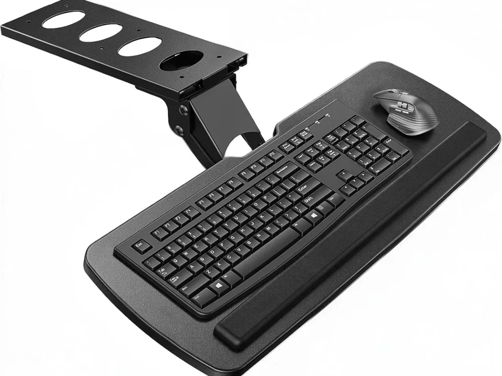 Best Keyboard Trays (2026): Measure Your Desk First, Then Choose 7 HUANUO 25 All-Motion keyboard tray